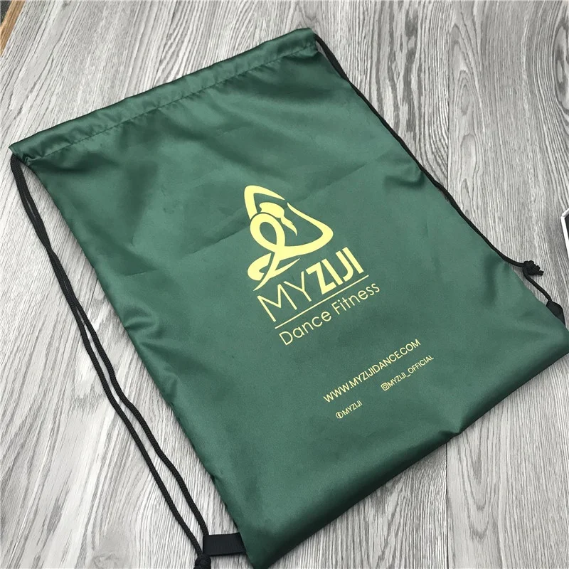 High quality custom satin Backpack bag drawstring satin backpack string bags