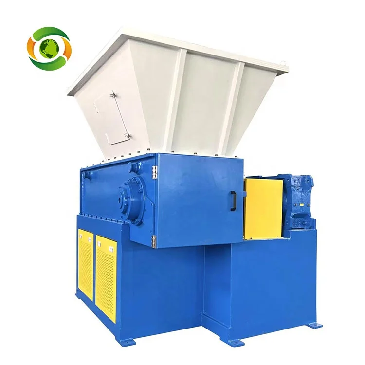Single Shaft Plastic Shredder Single Shaft Shredding Machine PCB Boards Rubber Tires Shredder Machine For Sale