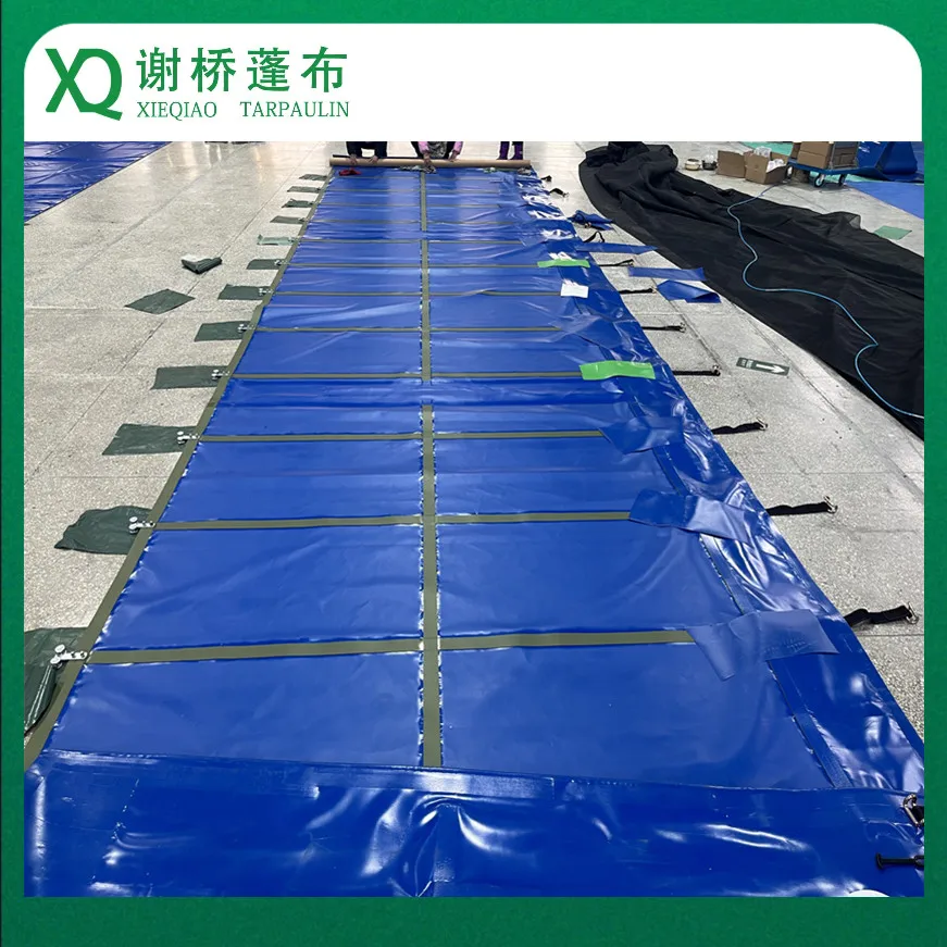 Xieqiao Durable PVC Tarpaulin for Truck Side Curtain - Waterproof and Flexible-9550*2630