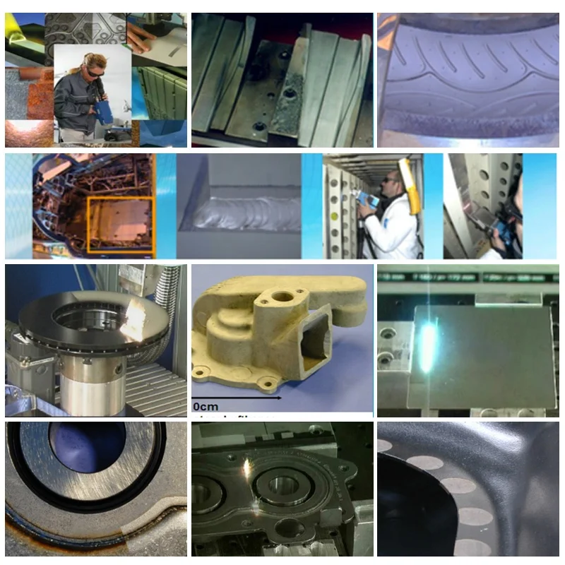 50W Fiber Laser Cleaning Machine For Removing Rust Paint Oil Glue Grease Surface Cleaning