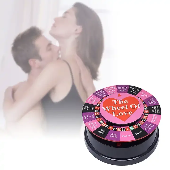 English Fun Mini Sex Game Electronic Roulette Wheel Sexy Turntable for Lovers Lover Games Toys Entertainment