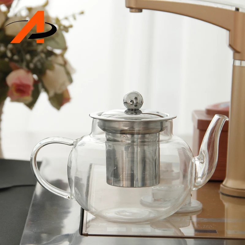 500ml Induction Cooker Use Electric Tea Kettle Pyrex Glass Kettle Glassware Clear Water Kettle