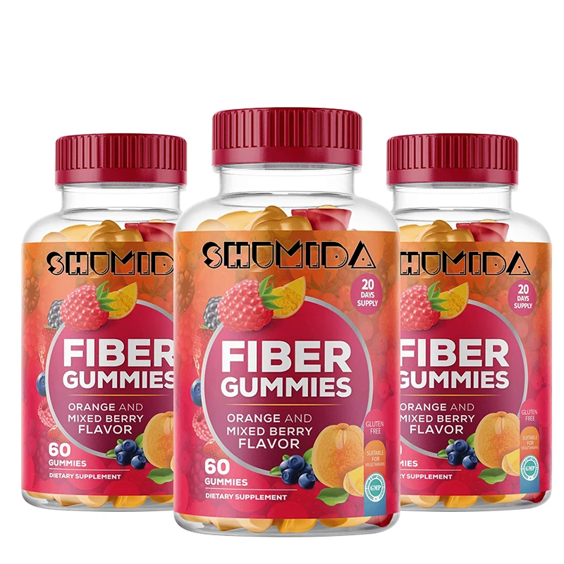OEM ODM Prebiotic Fiber Gummy Digestive Health Probiotics Women Slimming Detox Gummy