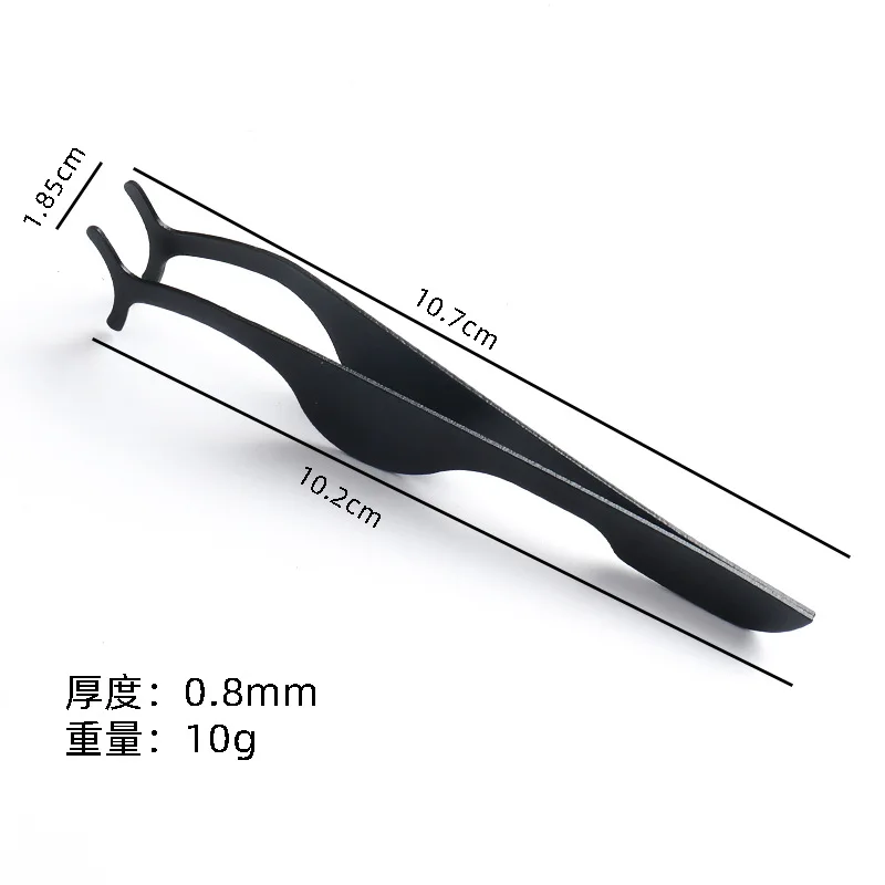Diamond Stainless Steel Eyelash Tweezers Grip Eyelashes Applicator High Quality Volume Lashes Tweezers