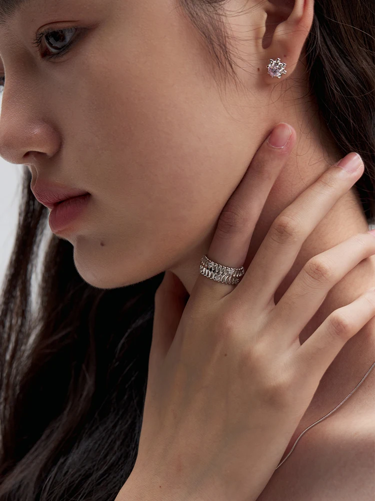 Matte Finish 18K Gold  Natura Diamond Accented Couple Rings  A Symbol of Eternal Love