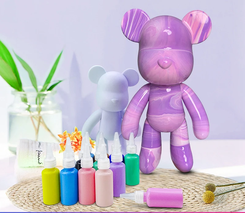 Оптовая продажа DIY смешивание мрамор Искусство Жидкие Краски жидкость акриловая краска розлив Художественный