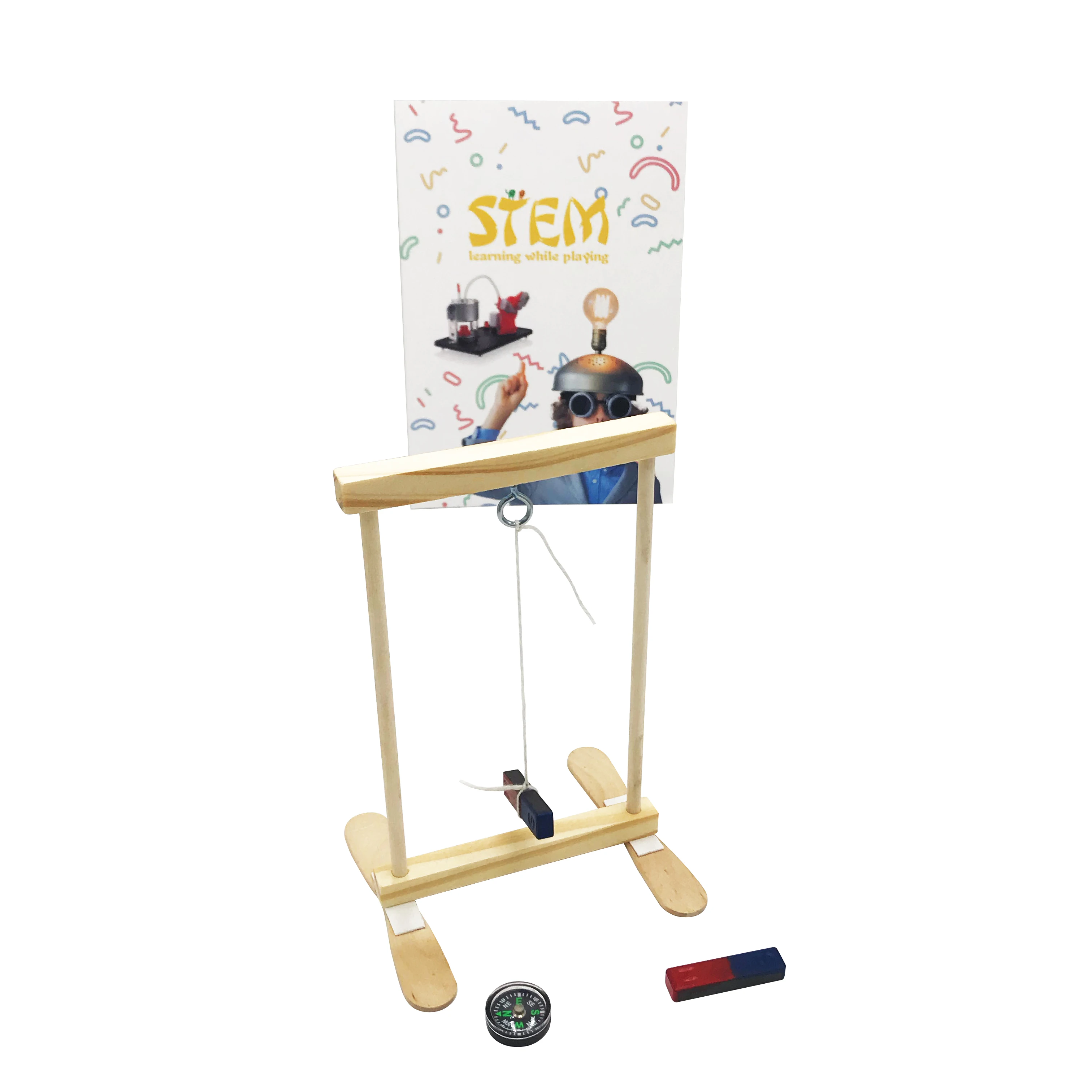 DIY STEM игрушки компас эксперимент физика научные наборы для студентов и детей