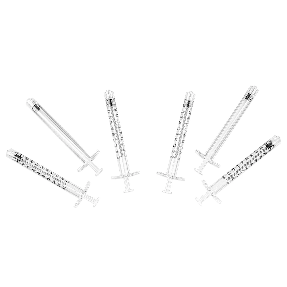 Hot selling high quality customized high transparent PC Luer lock beauty syringe