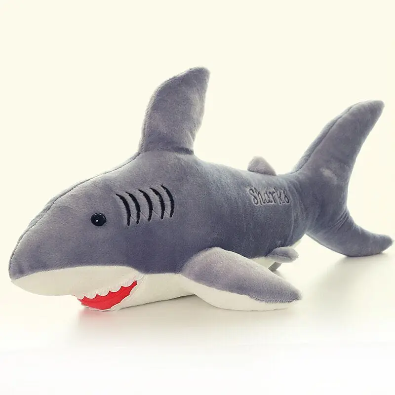 New Design Creative Shark Stuffed Animals Soft Toy Pillows Cute Bedroom Sofa Decorated Shark Plush Toy