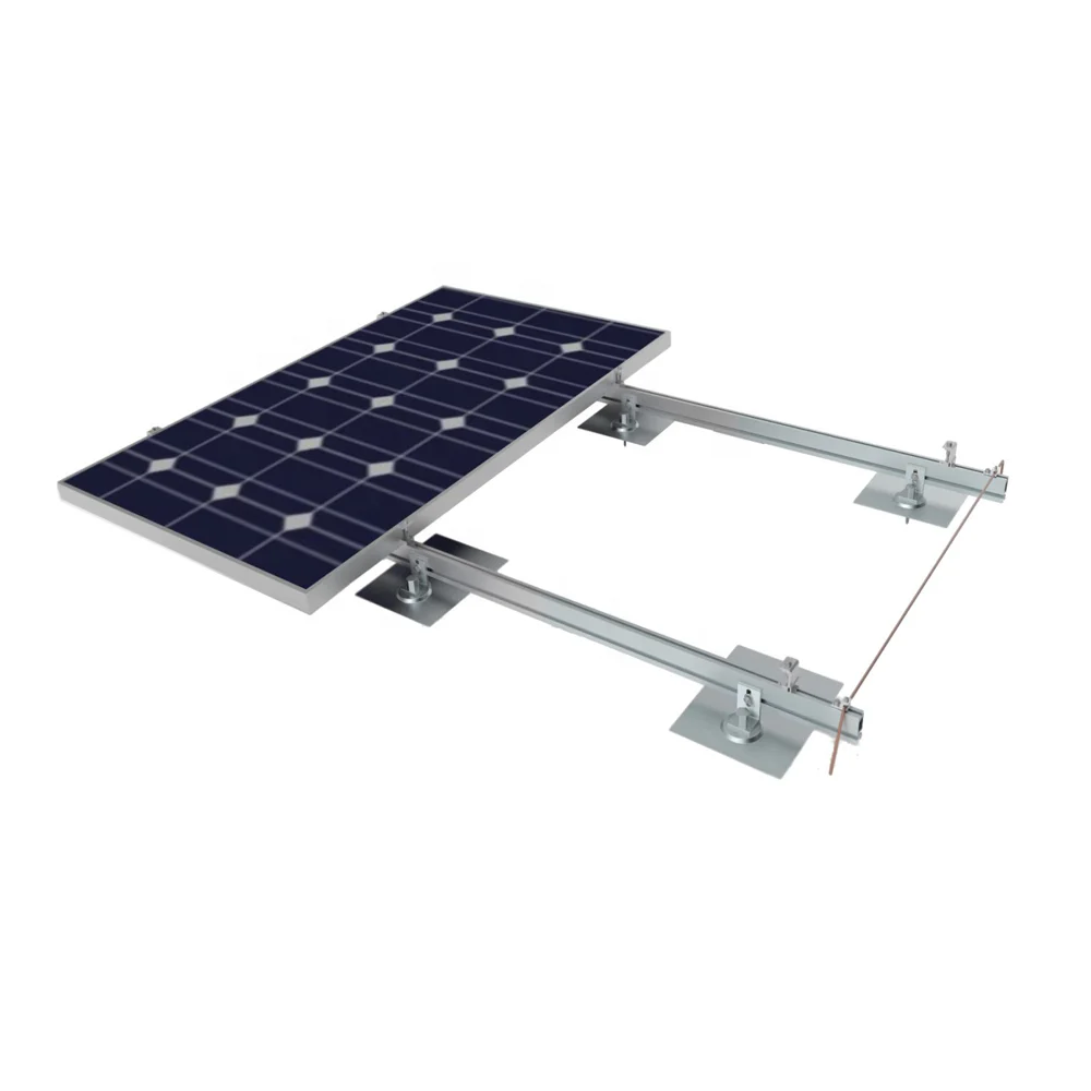Cheap solar panels mounting brackets system with combination shingle asphalt roof  for pv power energy plants field construction