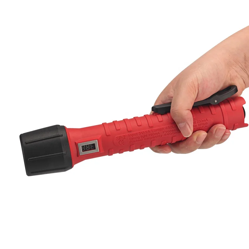 SP-2 3W 6200mAh Waterproof rechargeable torch led flashlight