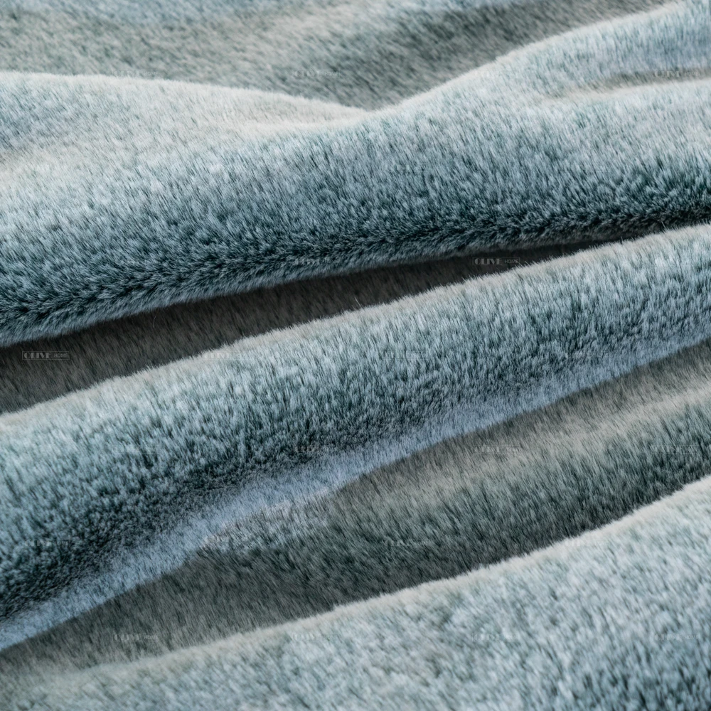 Customized High-end Quality Fur Fake Custom Polyester Artificial Frosted Discharged Fur Fabric Faux Fur Fabric Low MOQ