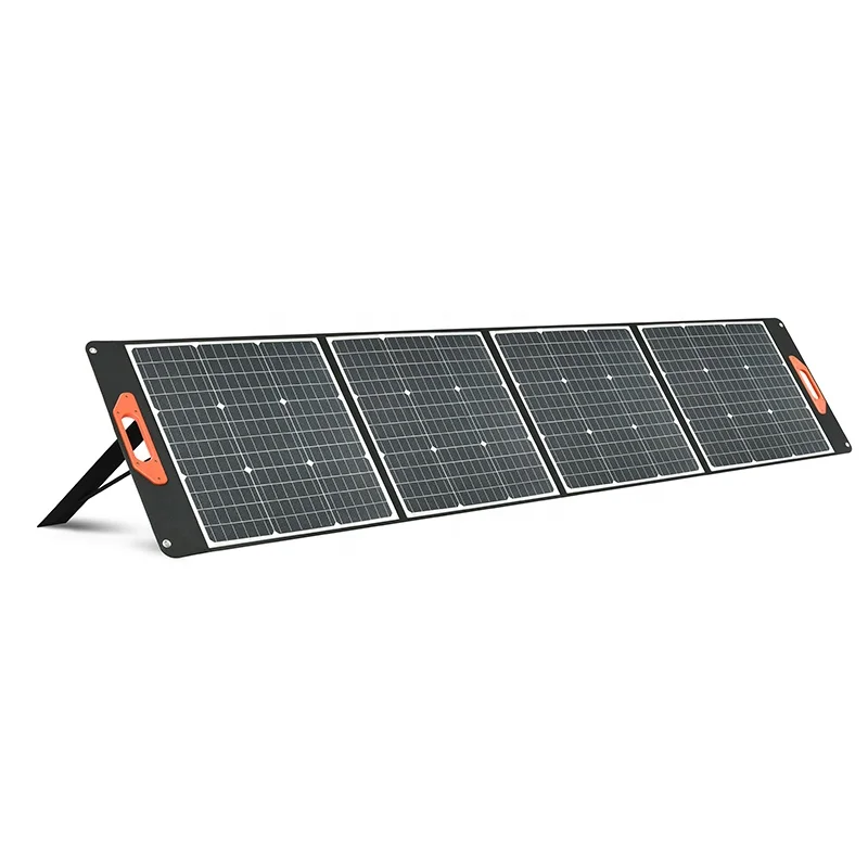 Portable 200W Monocrystalline Solar Generator Kit Waterproof Foldable Solar Charger for Laptops Cell Phones Tablets for Camping