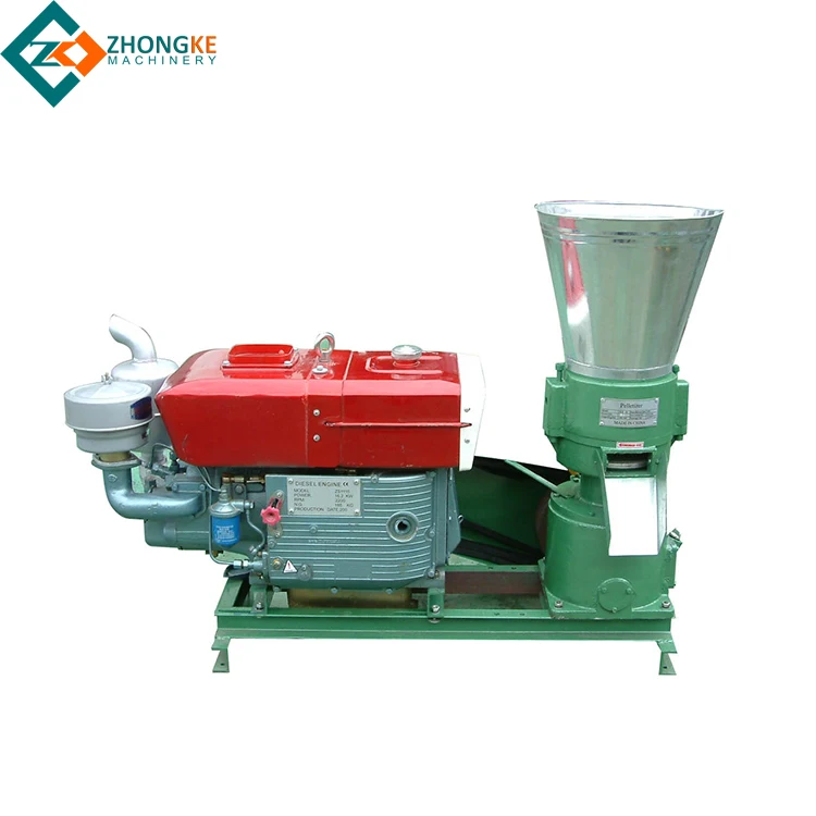 tractor type jinan 1 ton wood chips feed pellet press mill