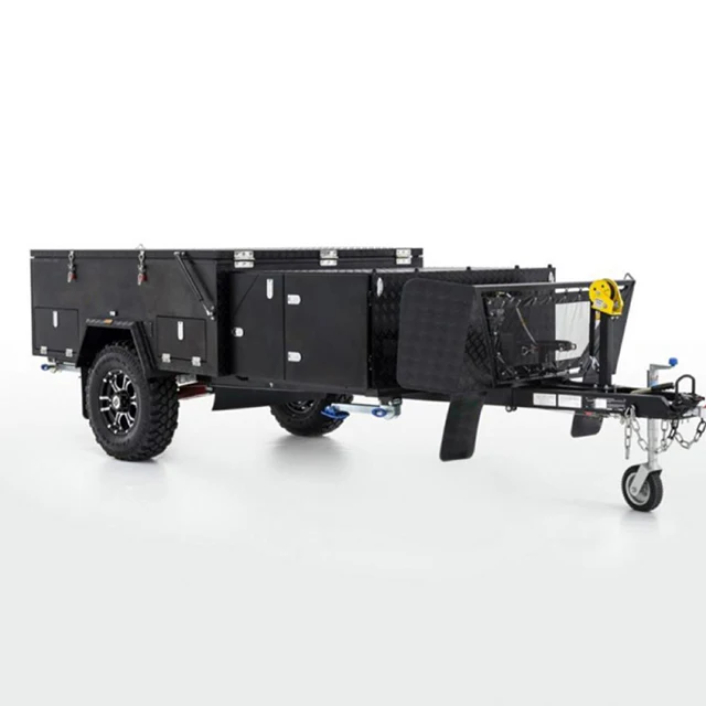 Наружный тяжелый напольный внедорожный кемпинговый прицеп с крышей палатка может вместить до 4 человек (через границу)