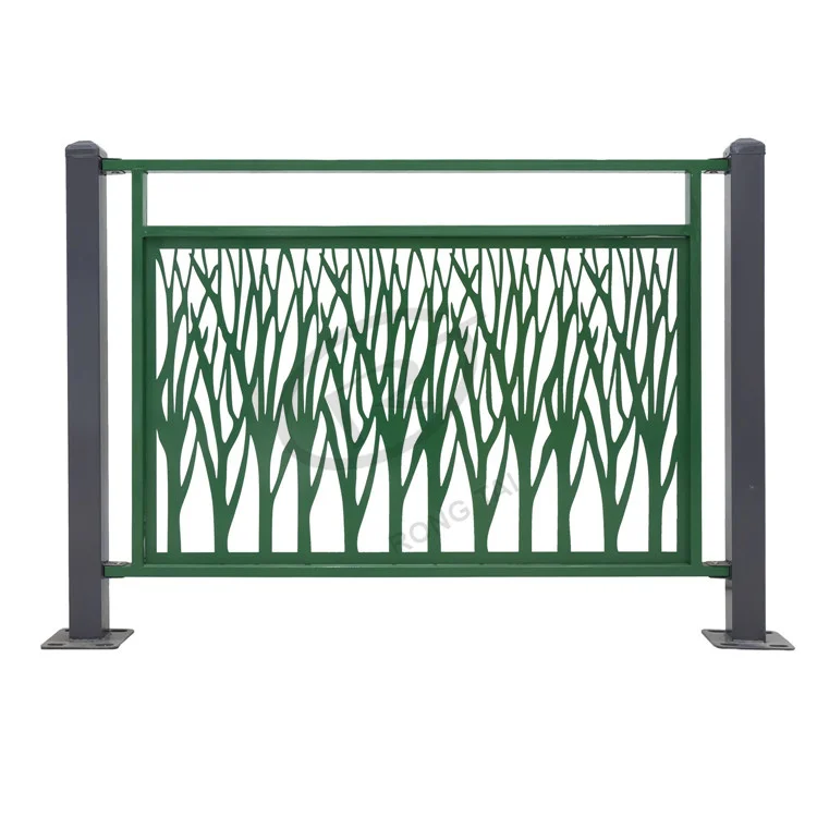 OEM Powder Coated artificial garden decorative metal fence