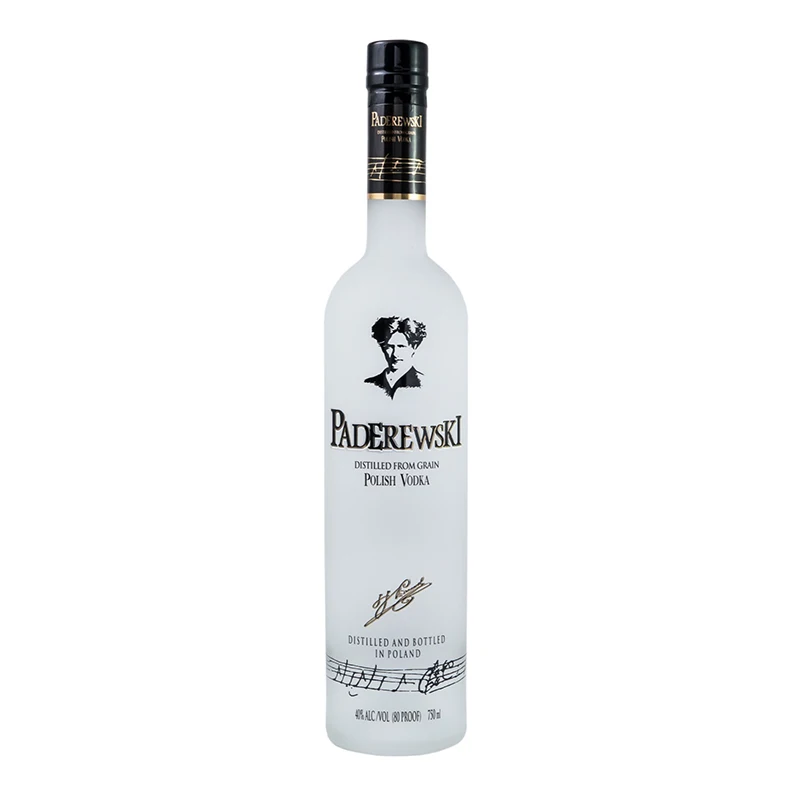 TOP Premium good price Paderewski vodka expensive appearance 500 ml glass bottles packaging vodka alcohol