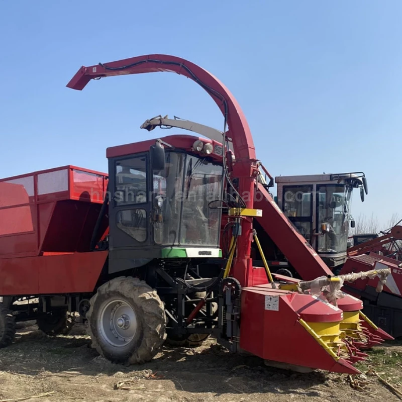 mini silage grass single row sweet corn silage harvester machine