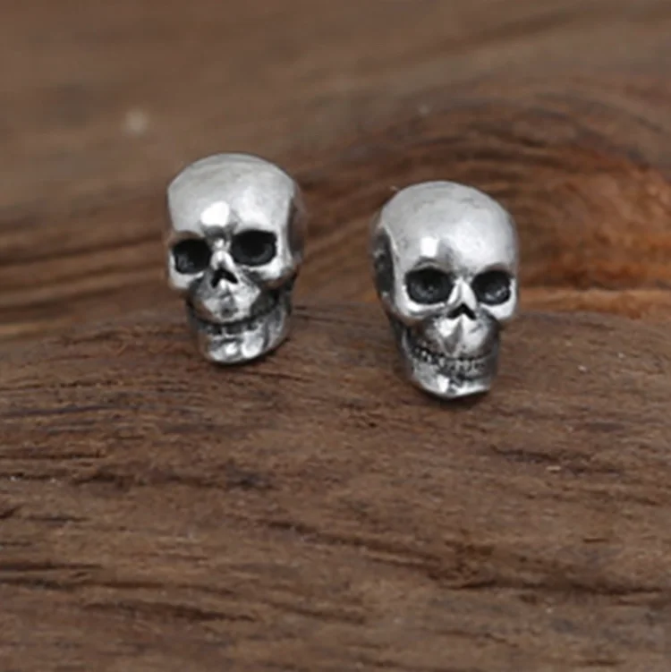 925 sterling silver fashion variety styles girl jewelry inlaid zircon shining crystal sugar skull stud earrings women wholesale