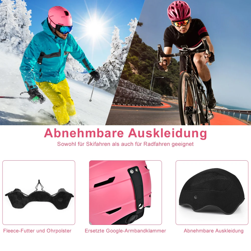 Nice winter ski snowboard snow helmet ski helmet with good quality smart skiing helmet