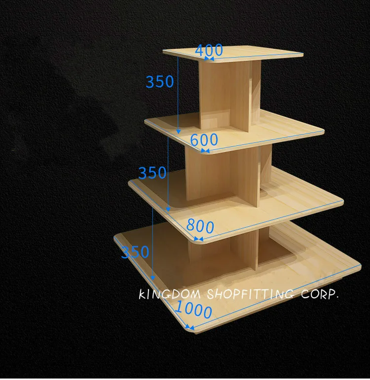 wood gondola display stand ,tower rack for grocery stores