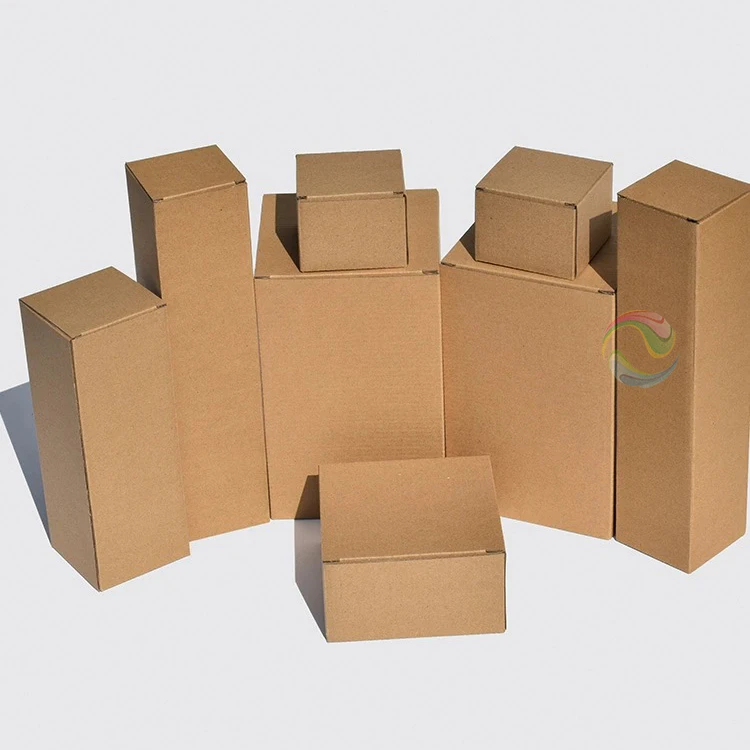 Custom Logo Kraft Paper Corrugated Board Cardboard Box for Cosmetic Cup Packaging for Household Products