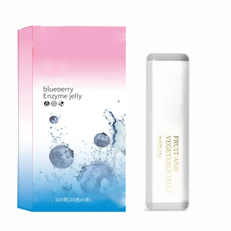 Оптовая продажа, 20 г/шт, желе из фиберри, Черничное ферментное желе, фруктовое и овощное желе