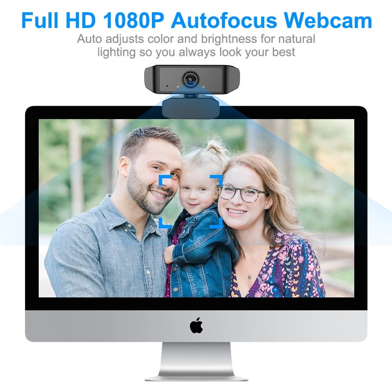 Factory High quality 2MP Webcam USB 2.0 PC Camera with Microphone  with tripod