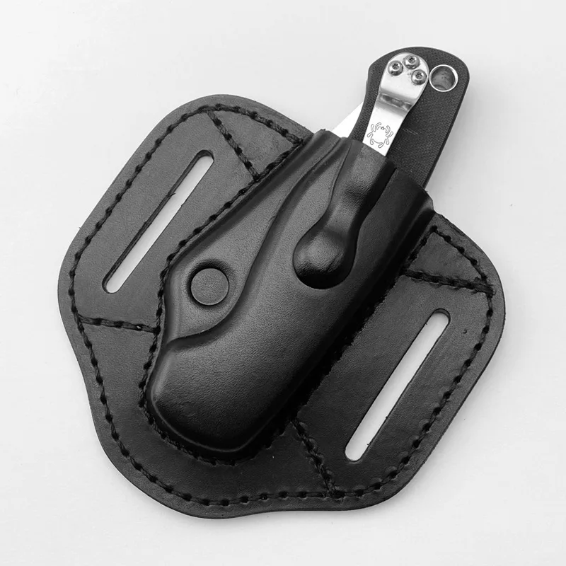 Wholesale Custom Cowhide Knife Set Spyderco Leather Sheath Spyderco Paramilitary 2 Holster Accessories