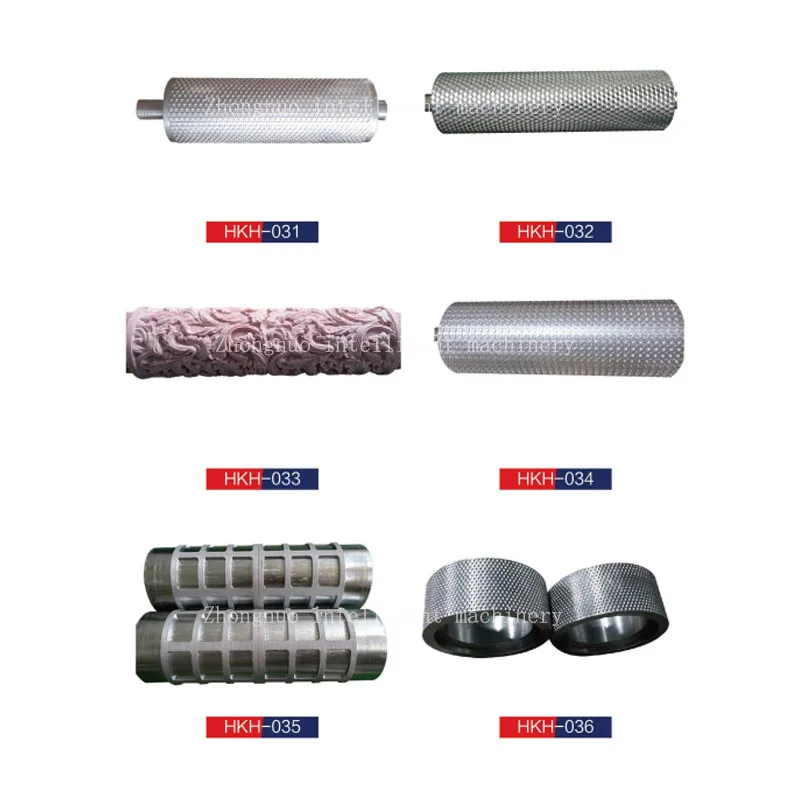 Zhongnuo Customized Patterned Metal Plate Embossing Roller Engraving Embossing Roller Steel Roller
