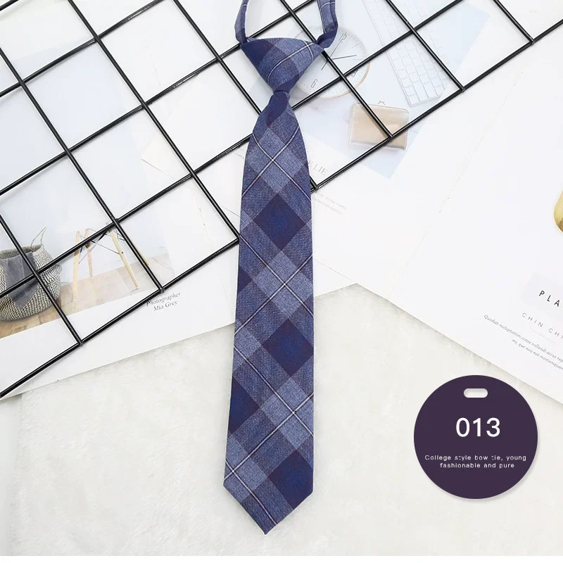 Top Selling Striped JK Polyester Tie Adjustable Zipper Neck Tie