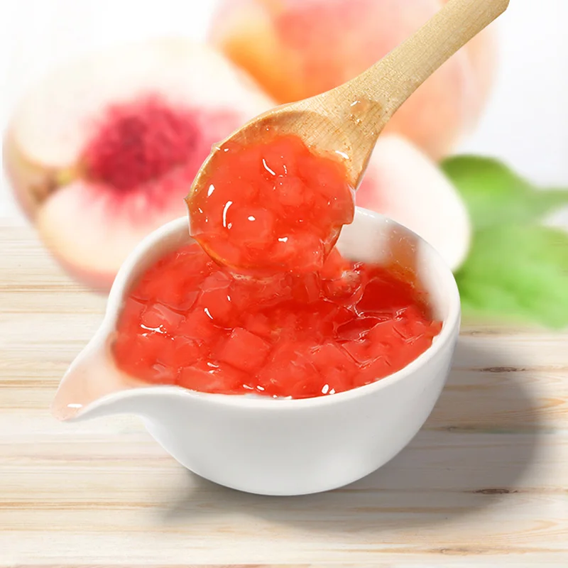 Superior Quality Wholesale Suppliers OEM Peach Flavor Fruit Jam Honey Peach Jam in Bag or Drum Packaging China