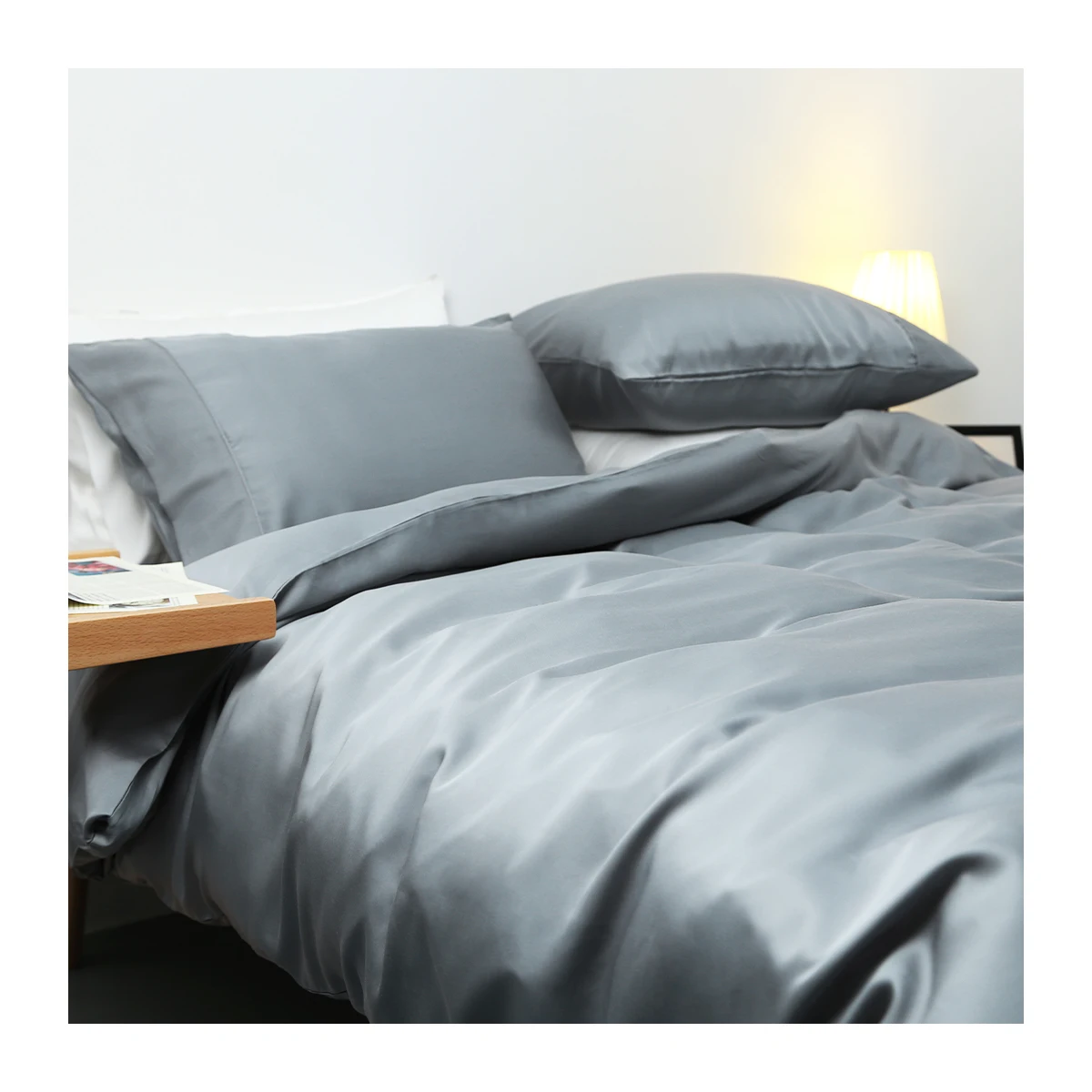 Wholesale Oeko Certified Bamboo Sheets Luxury 100% Bamboo Lyocell Sheets Bedding Vegan Silk Lyocell Bed Sheets Bedding Set