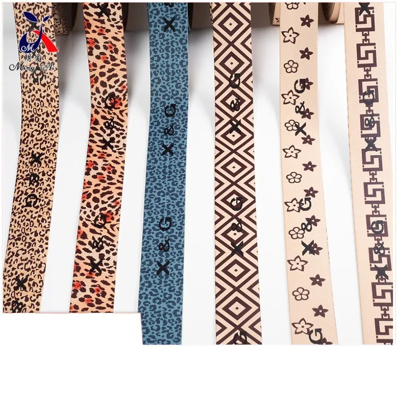 Ethnic embroidery knitting belt strap strip high elastic printing lace elastic band clothing textile accessories wholesale