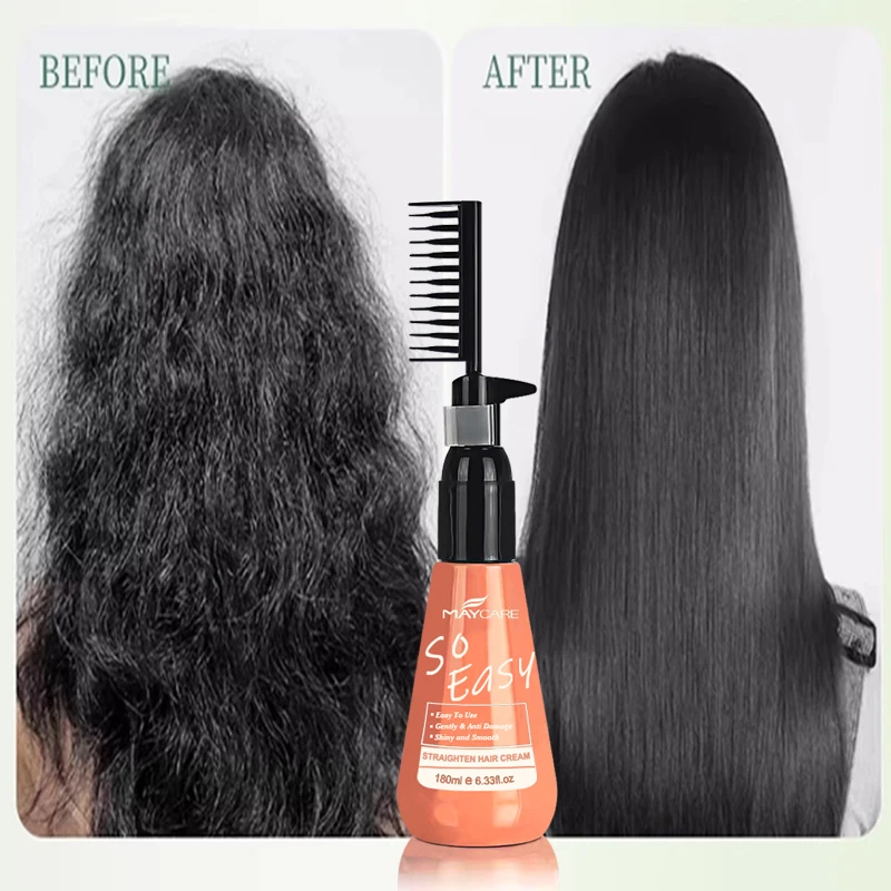 Oem Best Professional Salon Hair Straightening Cream Smooth Shiny Hair Keratin For home Use