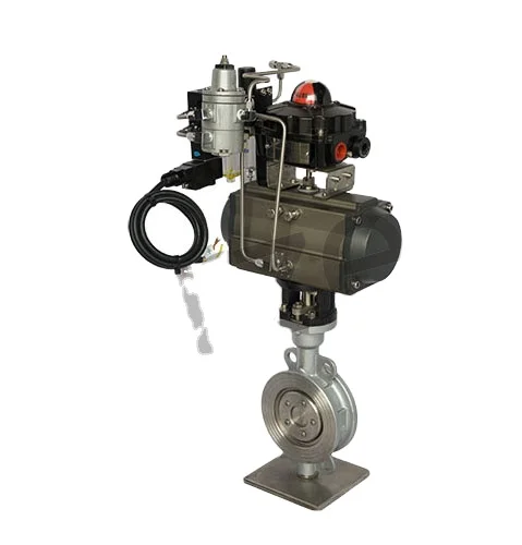
hard seal Pneumatic butterfly valve 
