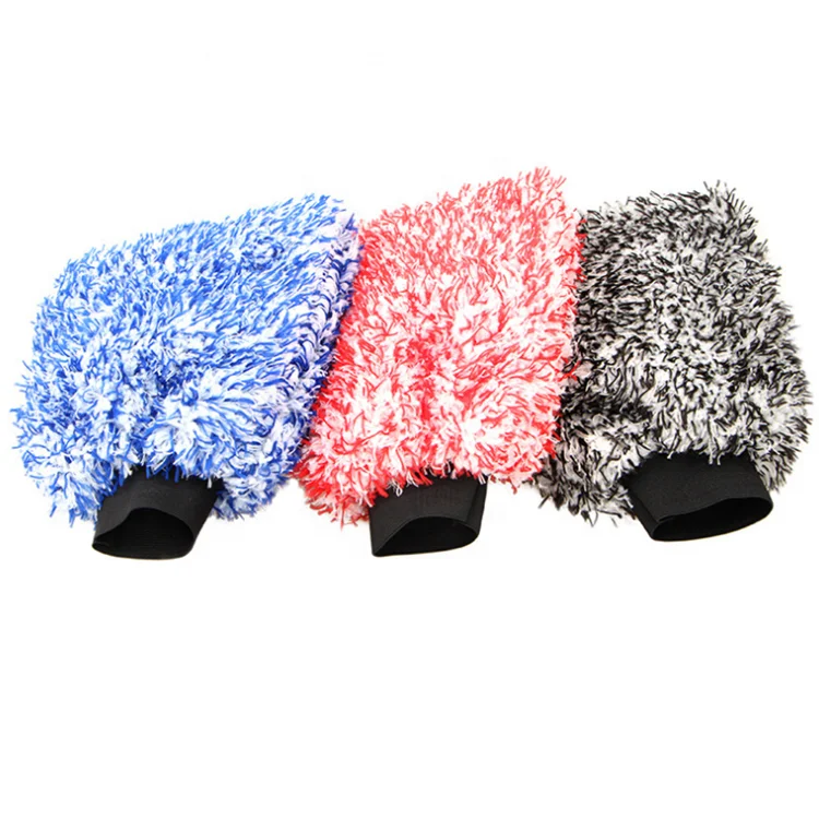 Microfiber Chenille Car Detailing Mitt Custom Logo Car Wash Mitt Auto Detailing Glove