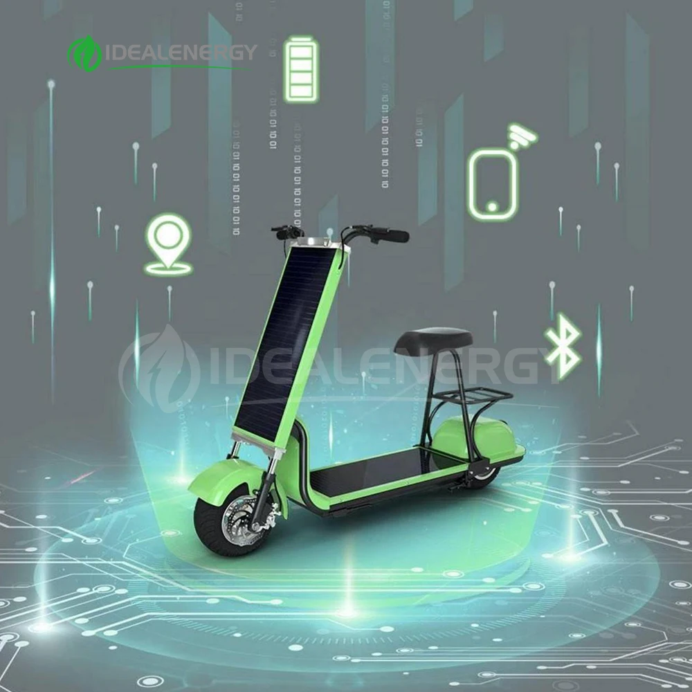 Conservation Original Kick Foldable Solar E Scooter Waterproof Weak Light Tech Pure E Electric Solar Scooter