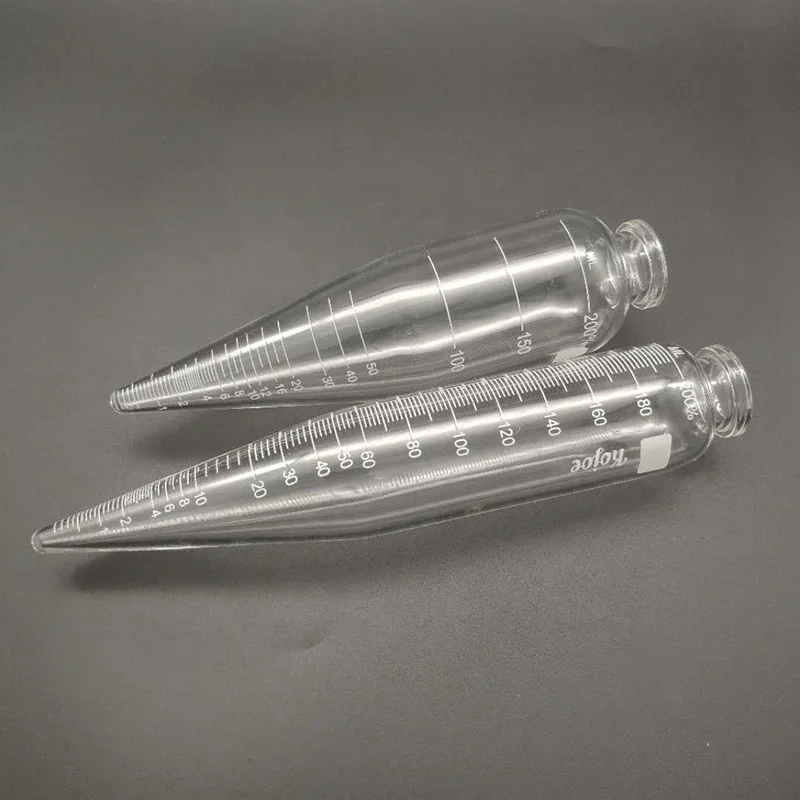 Lab Glass 100 ml Oil Conical Graduated Centrifuge Tube With Screw Cap