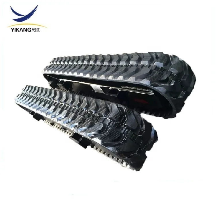 Crawler construction machinery  rubber track system undercarriage for drilling rig crusher excavator