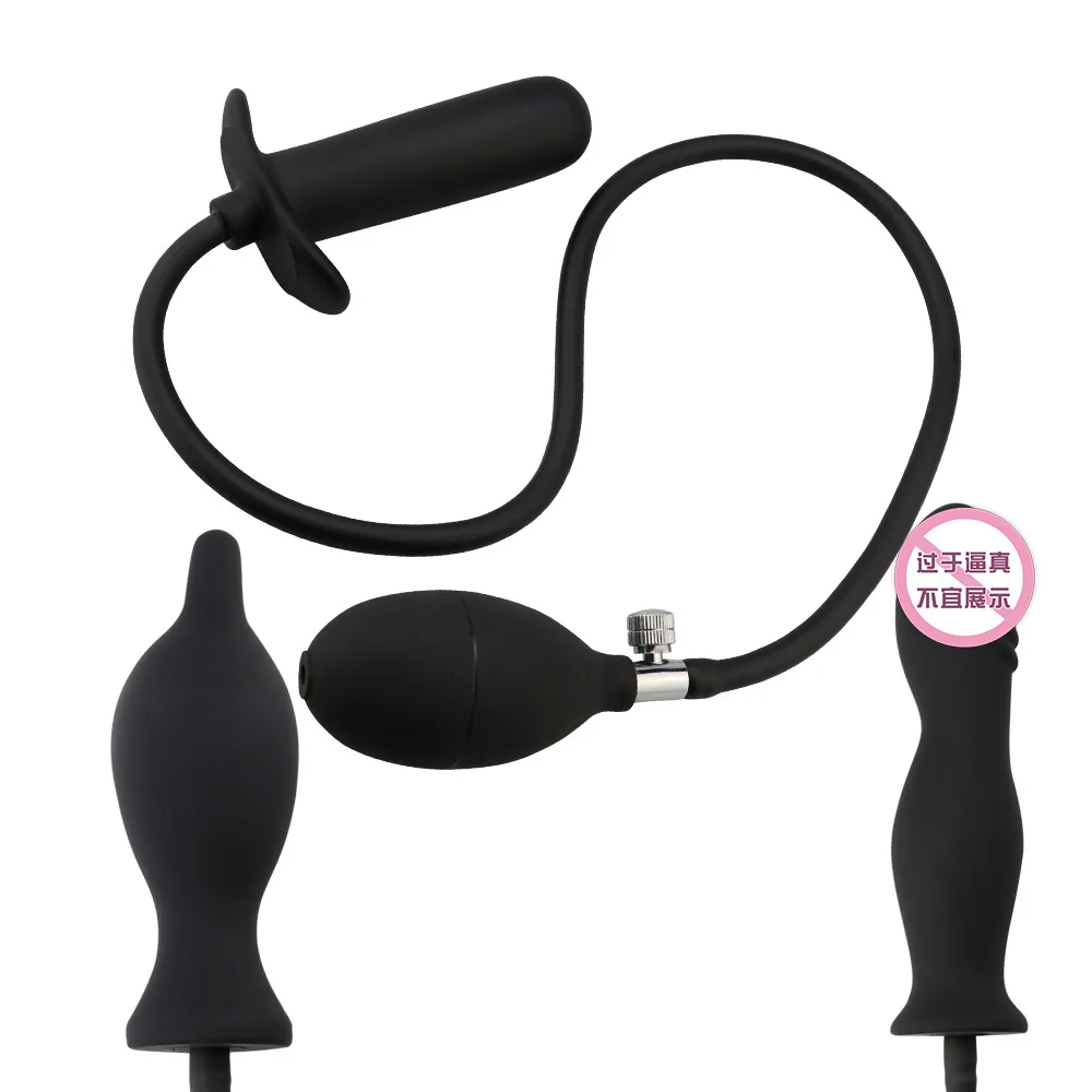 3 style Inflatable Big Butt Plug Pump Anal Dilator Massager Expandable No Vibrator Anal beads Sex Toys for Women Man Gay
