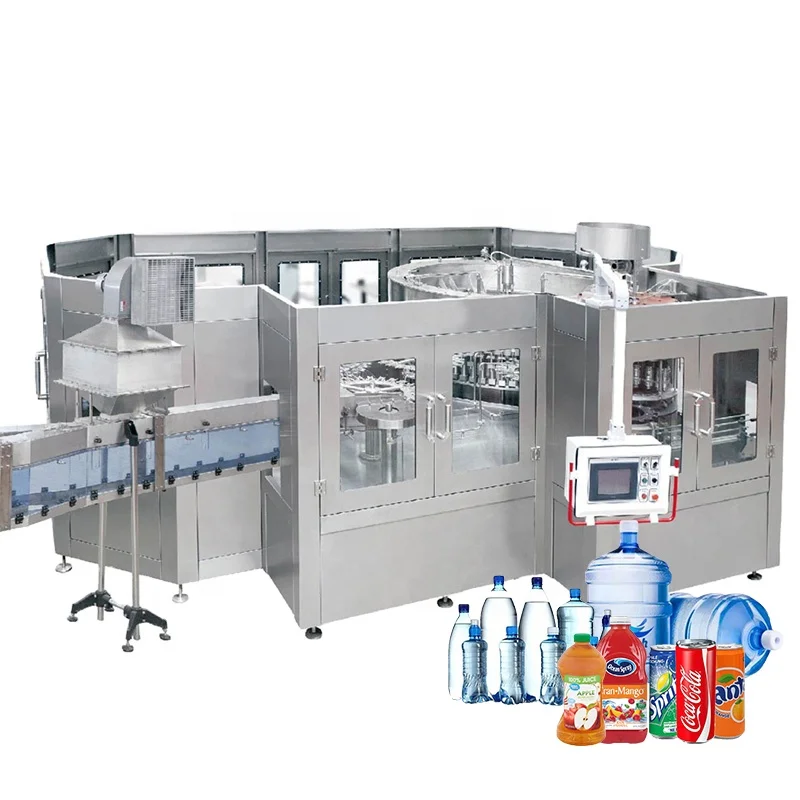 500ml 3L 10 Liters 5 Gallon PET Plastic Bottling Mineral Purified Water Filling Machines Price