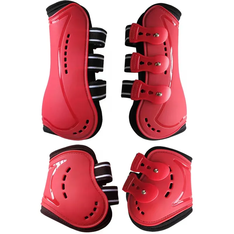 1 Set Adjustable Size Horse Tendon Boots Protective Horse Leg Wraps Adjustable Horse Splint Boots