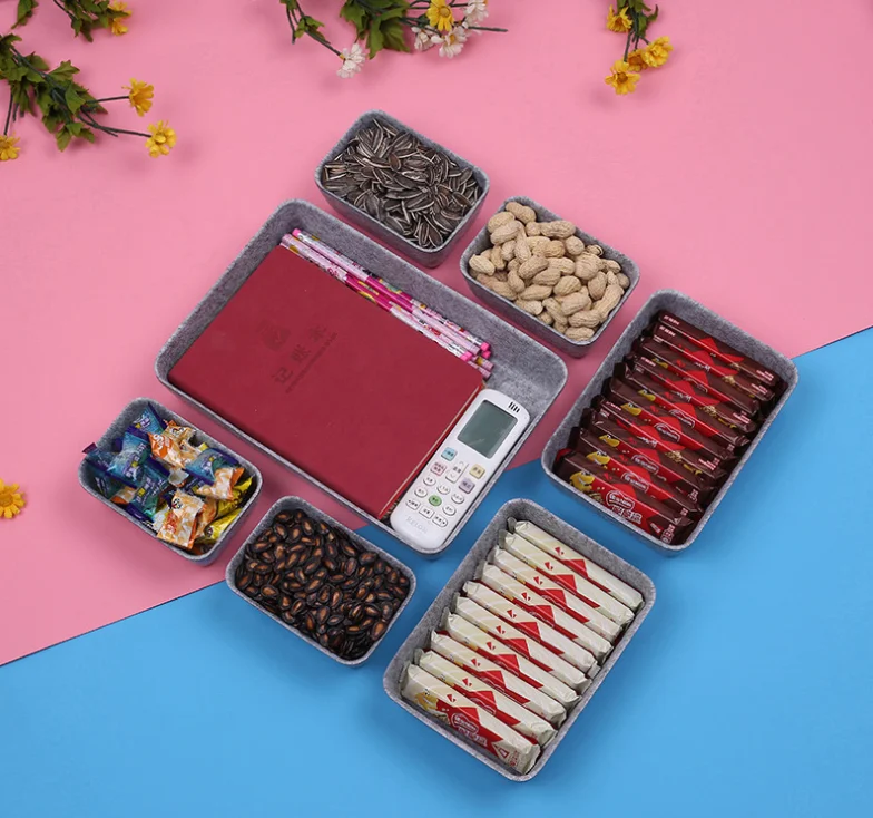 2022 High quality best polyester felt fabric storage box For home