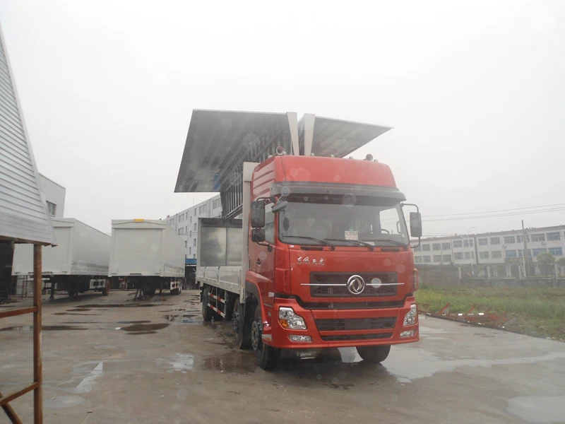 32-футовый алюминиевый крыльчатый фургон для тяжелого грузовика HINO FUSO ISUZU