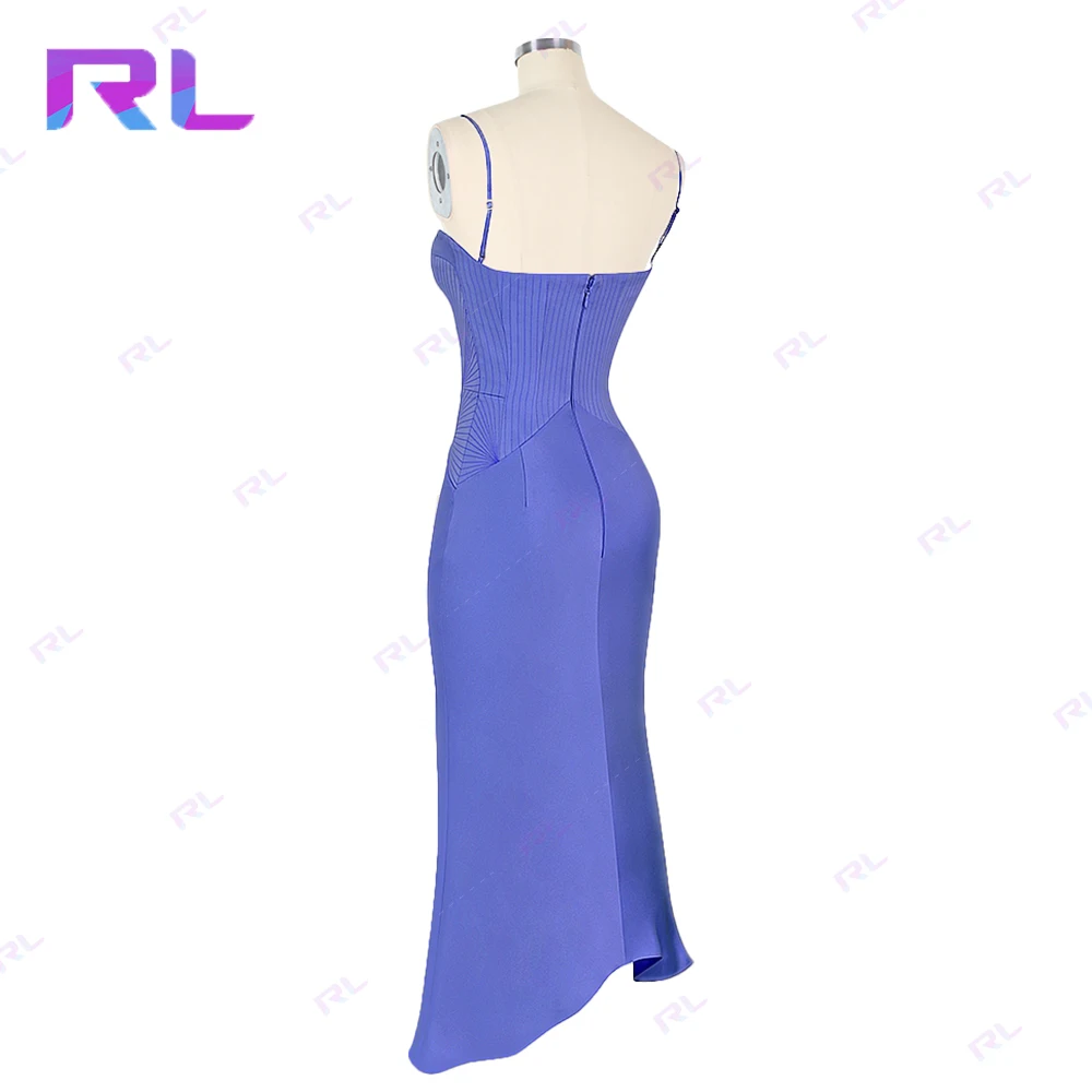 Women Clothing Designers Factory Custom Fashion Dresses Summer Strap Slim Satin Corset Midi Bodycon Party Club Dress