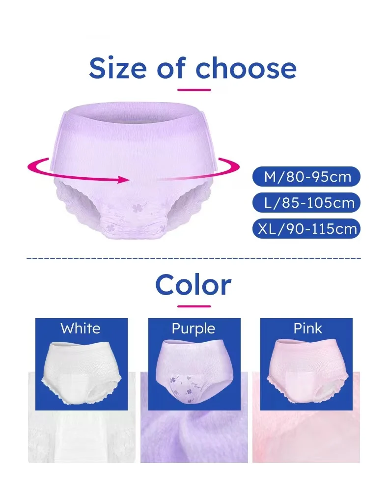 Ultra Thick Disposable Hospital Breathable Sanitary Pants Menstrual Napkins Panty for Men Disposable Sanitary Napkin Panties