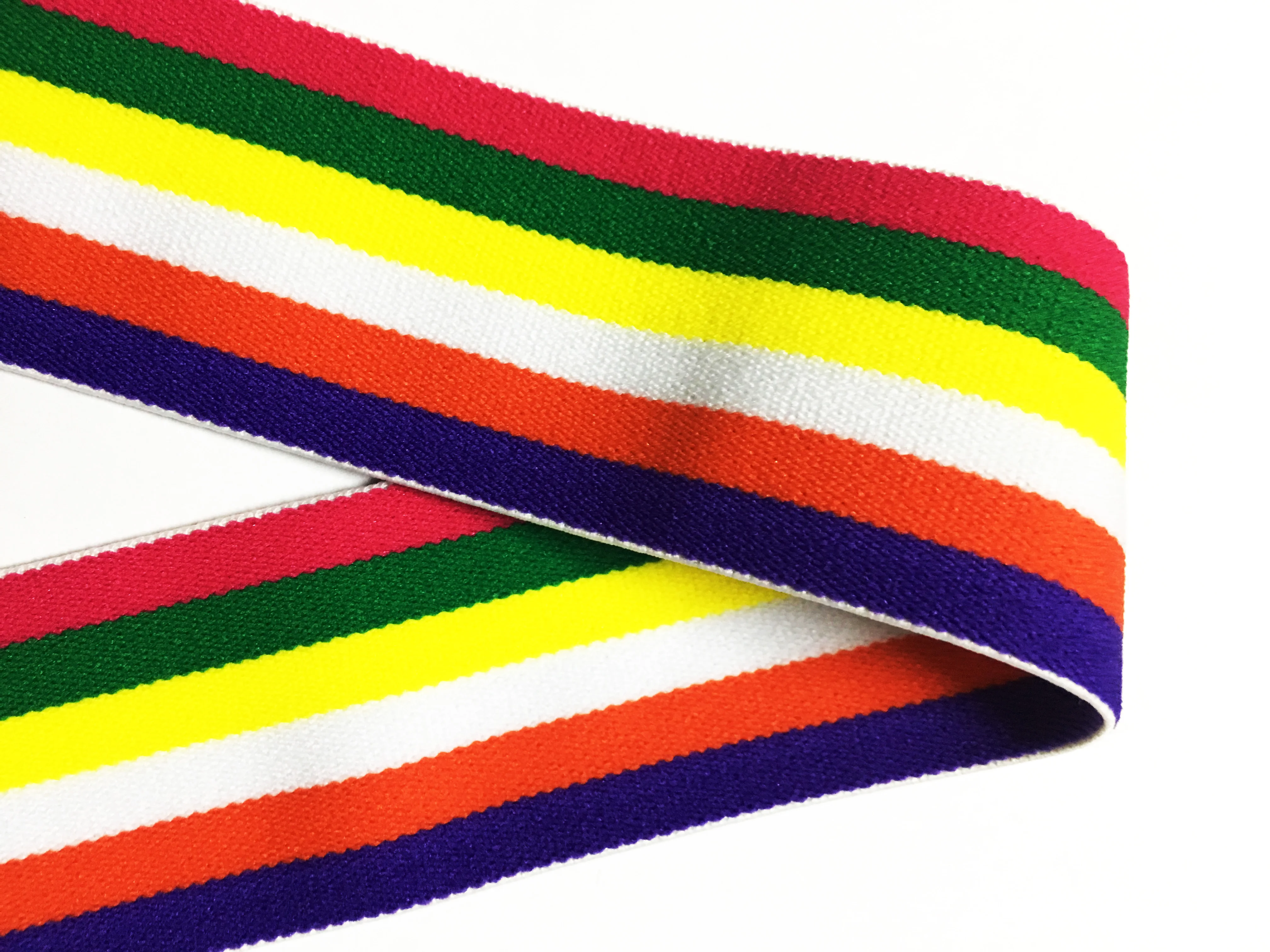 Eco friendly rainbow elastic tape  mans wear underwear elastic tape
