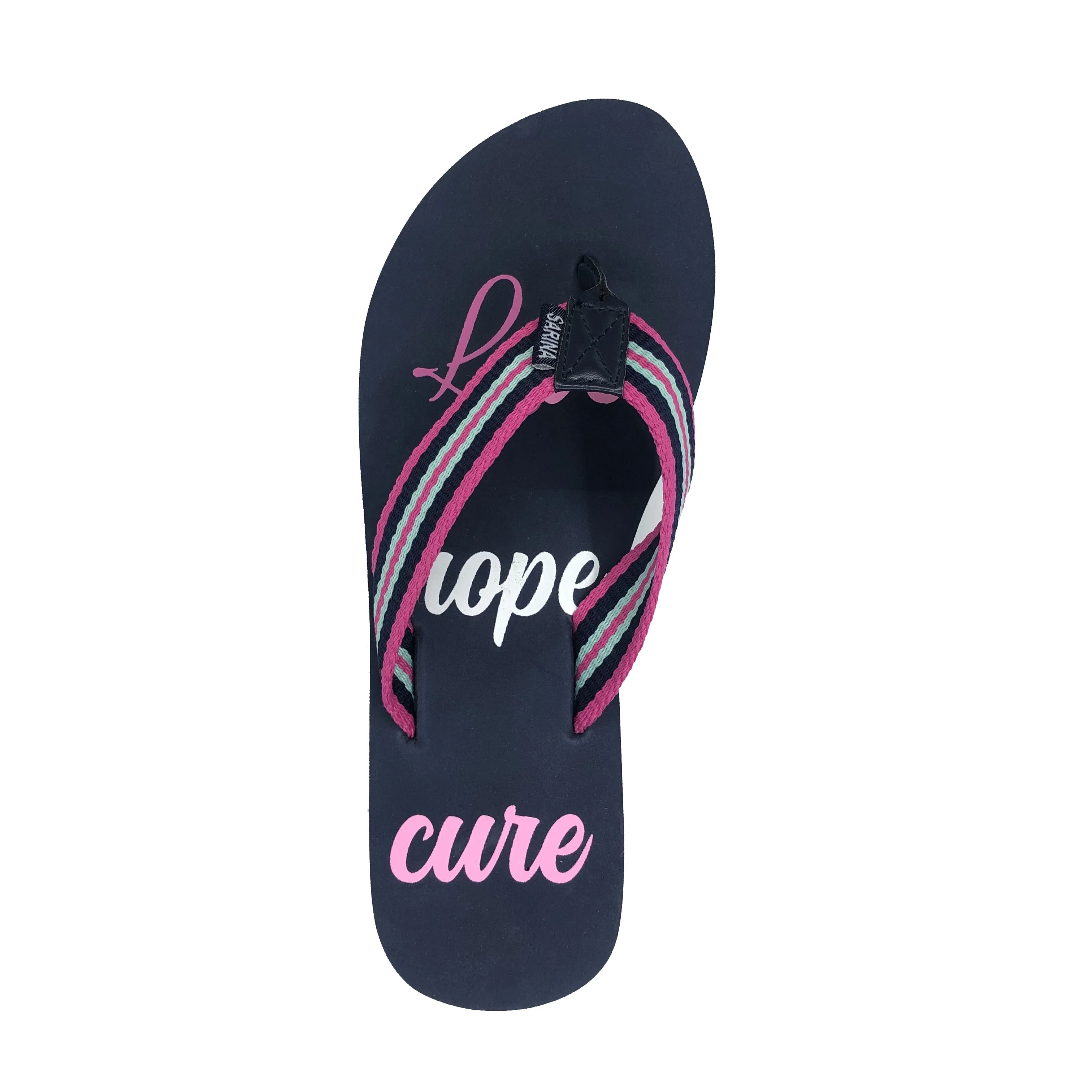 Factory direct sales high quality sandal new design navy eva high heel slippers flipflops women