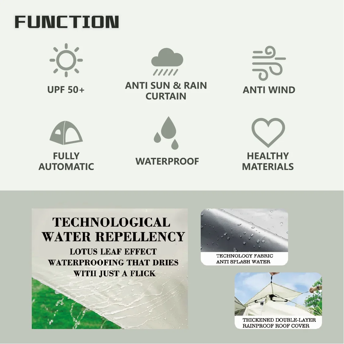 Outdoor Pop-up Camping Stretch Tent Custom Automatic Portable Children Waterproof Setup for Picnic Hiking Family